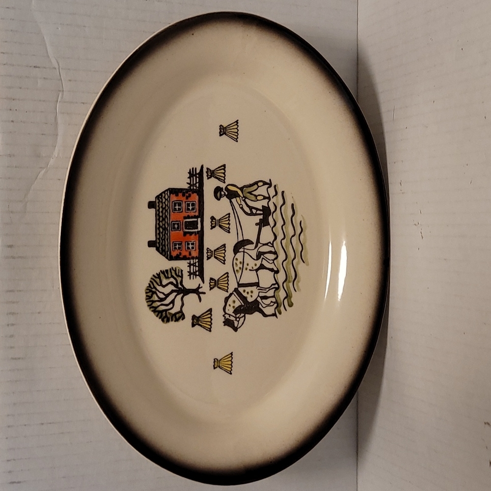 Vintage Metlox Poppytrail Colonial Heritage Platter